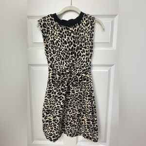 Leopard Print Sleeveless Dress